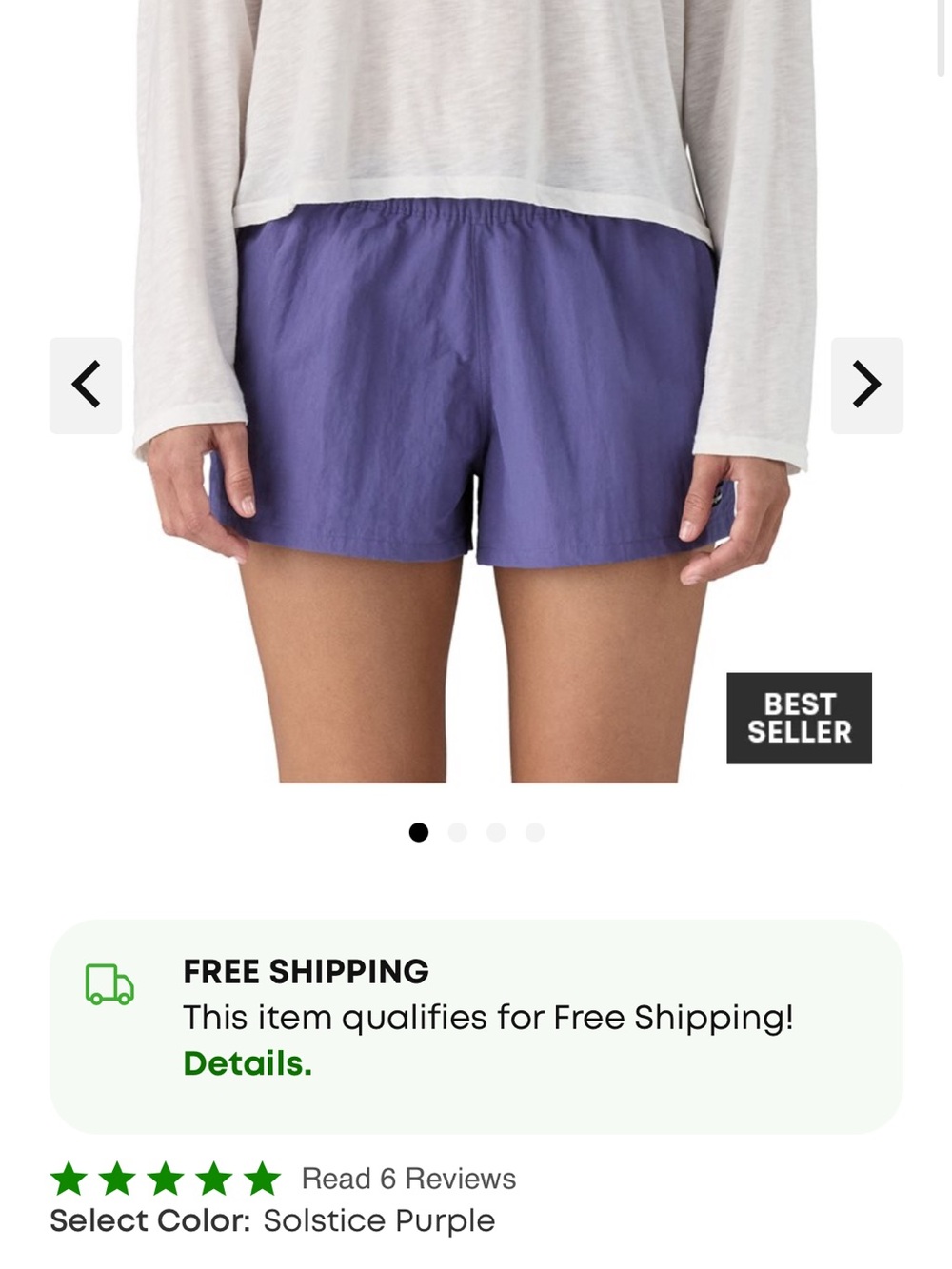 Lightweight Patagonia baggy Shorts NWT